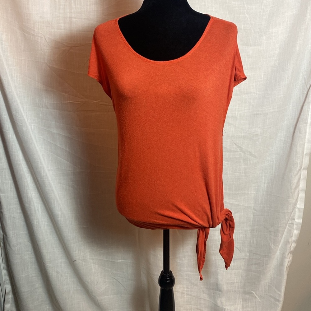 Orange Tunic with Cap Sleeves